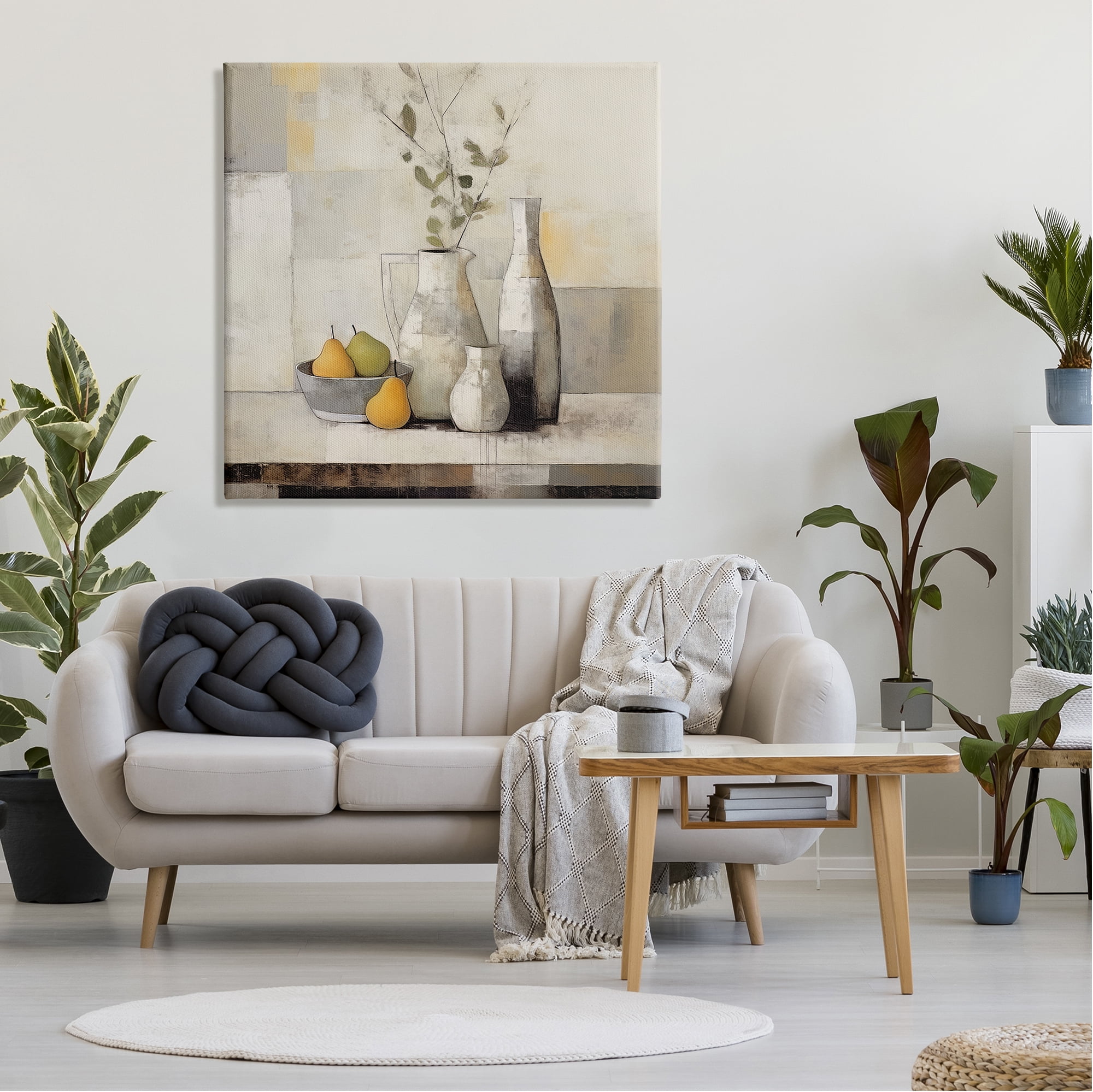 Stupell Industries Country Pear Still Life Botanical & Floral Painting Gallery Wrapped Canvas Art Print Wall Art, 36 x 36