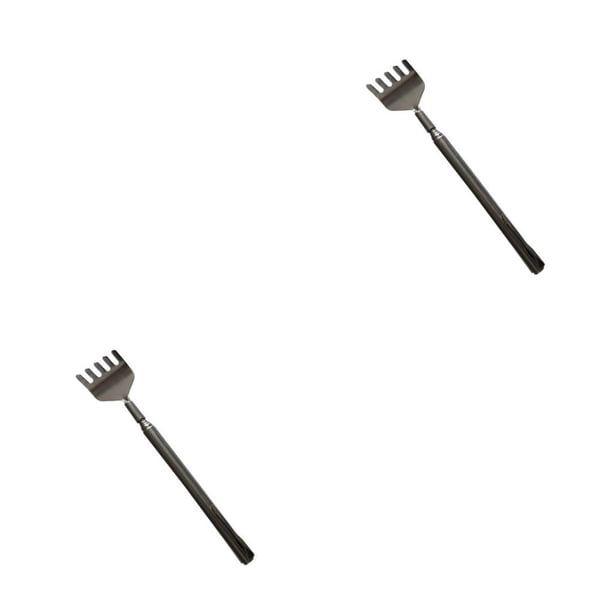 Qarigey Telescopic Back Scratcher Portable Travel Scratching Itching Massager Manual Tool Home Handheld Skin Extender Stainless Steel uno 2piezas