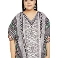 thumbnail image 2 of Oussum Women Plus Size Kaftans Polyester Long Maxi Caftan Gown Evening Casual Dress Online, 2 of 8
