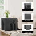 thumbnail image 4 of Black MDF End Table - Small Accent Coffee Table for Living Room & Bedroom, 4 of 8