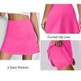 thumbnail image 6 of Roncen Women's Casual Athletic Skirt - Built-in Shorts with Side Pockets, Lightweight Mesh Sporty Skirt for Running Yoga Gym Workout, High Waist Workout Skort with Inner Shorts, 6 of 9