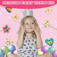 thumbnail image 5 of Pearoft Girl Gifts Princess Fairy Wands Kit: 3 4 5 6 Year Old DIY Craft Kits Wooden Princess Wand Birthday Gift for 3-12 Year Old Kids Art and Craft Fairy Wand Kit for Girl Age 6 7 8 9 (18 pcs), 5 of 7