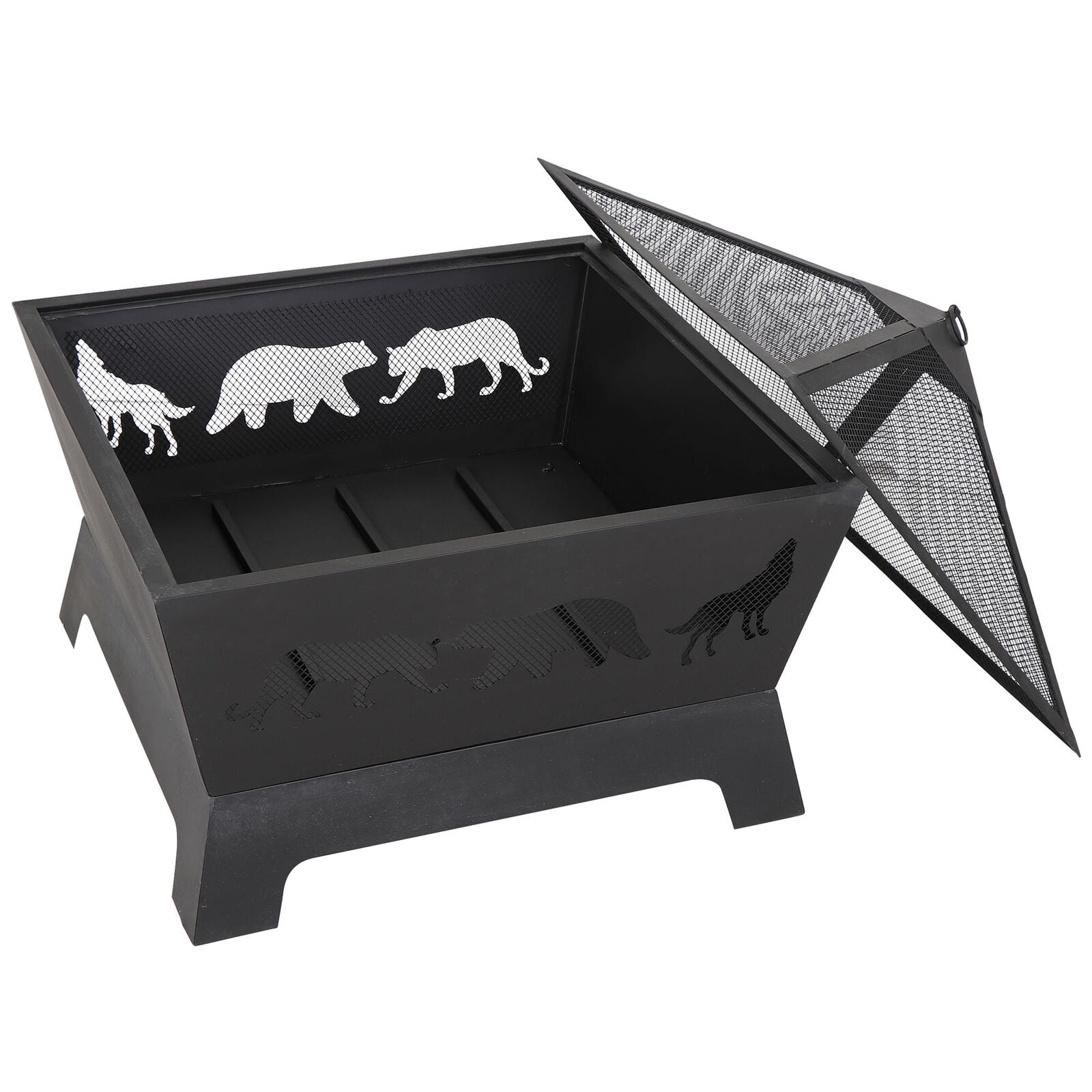 ZENSTYLE Barrone Fire Pit Outdoor Patio Stove Firepit Brazier Fireplace