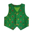thumbnail image 6 of Elf for Kids Christmas Prints Costome Party Vest+Hat Warm Thick Cute Santa Helper Outfit, 6 of 6