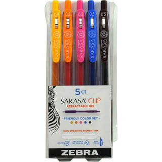 ZEBRA PEN 45610 Sarasa Dry X1 Retractable Gel Ink Pens, Medium Point 0.7mm,  Black Rapid Dry Ink, 12-Count