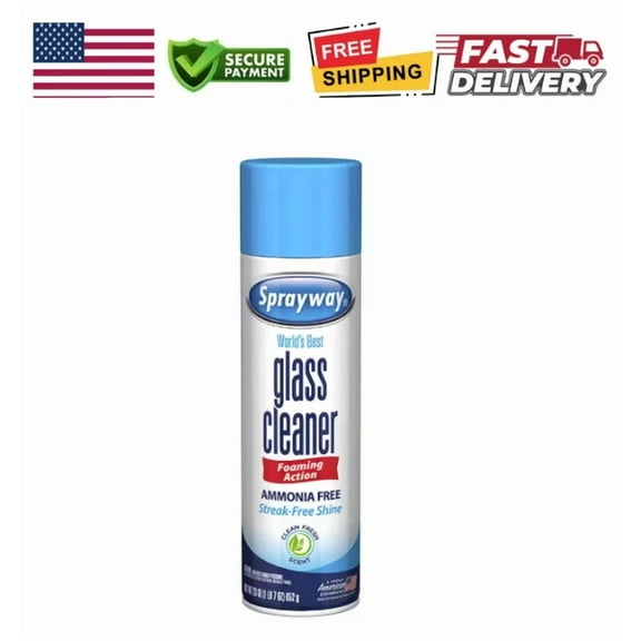 STARLIGHT- Sprayway 23Oz Glass Cleaner – Foaming, Streak-Free, Ammonia-Free - New