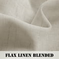thumbnail image 2 of H.VERSAILTEX Linen Sheer Curtains 2 Panel Sets 84 Inch Long - Semi Transparent Privacy Sheer Curtains for Bedroom, Angora, 52 x 84 Inch, 2 of 7