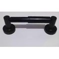 thumbnail image 2 of Toilet Roll Holder Paper Holders Wall Mounted Spring Loaded Flexible Round Mounting Tissue Stand Hanger Bathroom Kitchen Storage Matte Black Stainless, 2 of 3