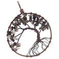 thumbnail image 1 of Colgante de árbol de , abalorios de piedras ambre Retro, joyería para colr de cadena DIY Marron Hugo Collar pendiente, 1 of 4