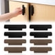 thumbnail image 4 of Monstrate Manijas autoadhesivas de amplia aplicación, multiusos, no deformantes, amigables para niños, para puerta, 8 pack/lote Decoración del hogar Negro+Café, 4 of 6
