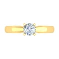 thumbnail image 3 of 1/2 Carat 4-Prong Set Diamond Solitaire Engagement Ring in 14K Yellow Gold (Ring Size 4.5), 3 of 5