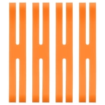 Uxcell 6 Inch H Band Silicone Rubber Bands, 5 Pcs Strong Elastic Silicone Bands Rubber Wrapping Bands for Books Cameras, Orange