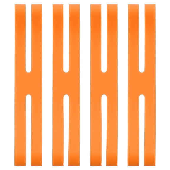 Uxcell 6 Inch H Band Silicone Rubber Bands, 5 Pcs Strong Elastic Silicone Bands Rubber Wrapping Bands for Books Cameras, Orange