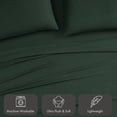 thumbnail image 4 of Pawz Pine Green King Sheet Set, Soft Microfiber Bed Sheets with 2 Pillowcases, for Adults and Teens, 4 of 9