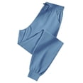 thumbnail image 4 of Besolor Track Pants Women Drawstring Elastic High Waisted Lightweight Quick Dry Workout Jogger Cinch Bottom Pant with Pockets, 4 of 7