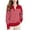Red-Sweaters, variant on AGWOLF Womens V Neck Sweater Striped Ribbed Knit Jumper Shirts Lapel Collar Long Sleeve Pullover Tops
