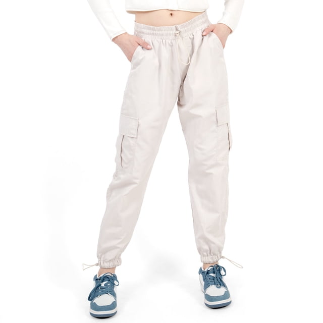 Pantalón Para Mujer Jogger Saka Cargo 2 Bolsas Quarry Color Khaki