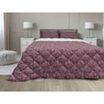 thumbnail image 1 of Pink Zebra Comforter & Sham Bedding Set, Bunch of Zebra Forming Contemporary Prehistoric Pattern Illustration, 3 pcs Duvet Set Microfiber Filling Quilt, 5 Sizes, Black Pink Pale Mauve, by Ambesonne, 1 of 4