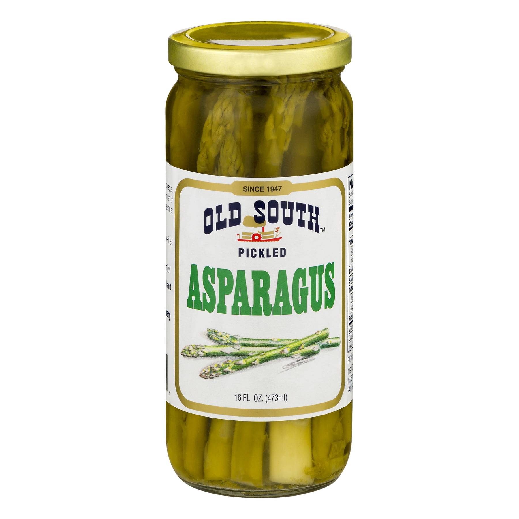Old South Pickled Asparagus Spears, Shelf-Stable, 16 oz Jar
