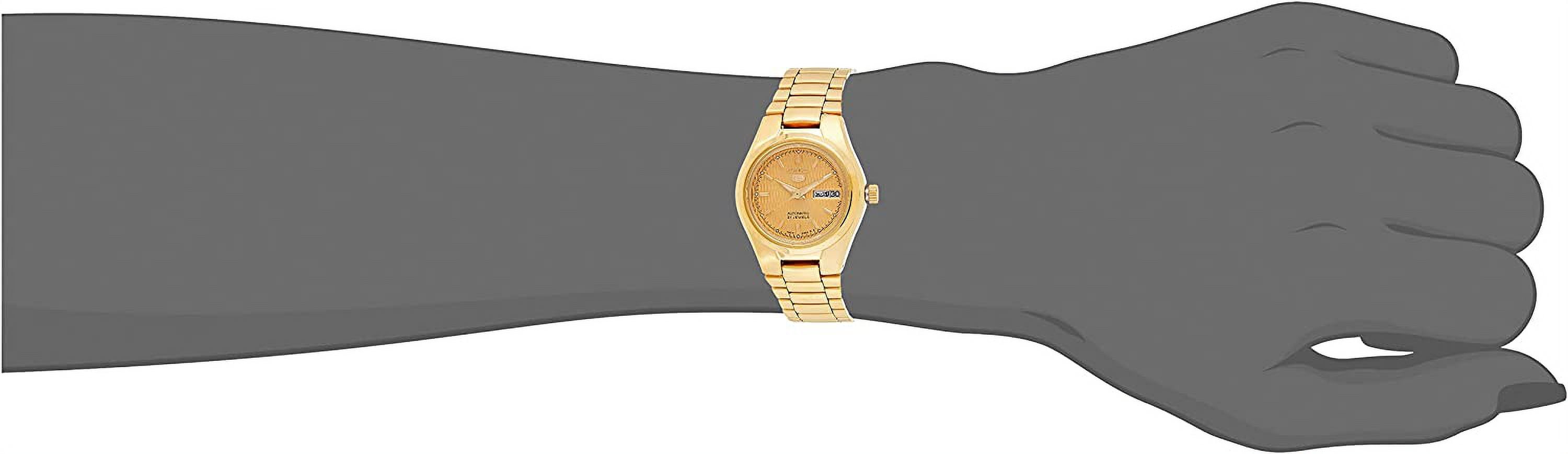Seiko Men's SNXL72 5 Automatic Gold-Tone Stainless Steel Bracelet