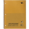 thumbnail image 2 of Roaring Spring 4x4 Graph Ruled Spiral Lab Notebook, 1 Case (24 Total), Brown Kraft Cover, 8.5" x 11" 50 Sheets, White Paper, 2 of 6