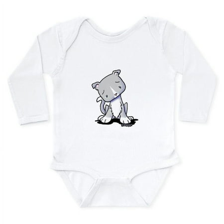 

CafePress - Gray & White Sad Kitty Long Sleeve Infant Bodysuit - Long Sleeve Cotton Baby Bodysuit