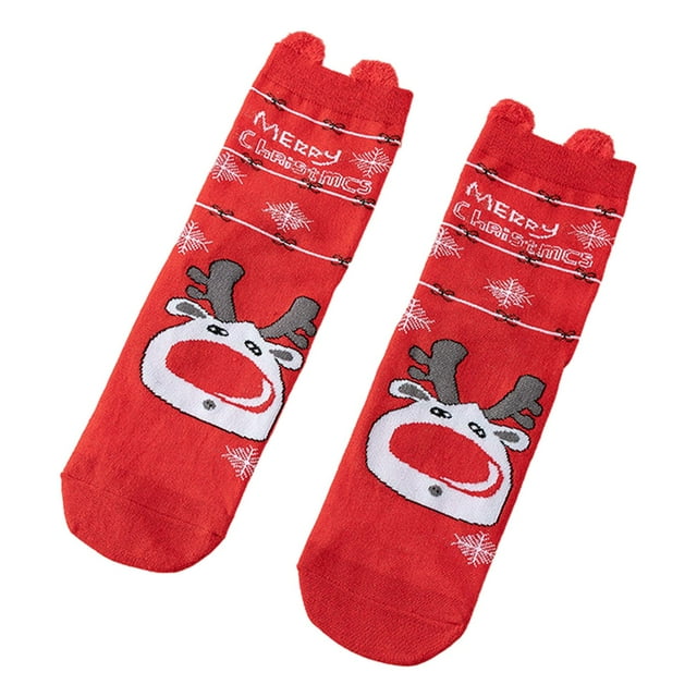 Christmas Socks Womens Crew Socks, Holiday Colorful Socks, Xmas Socks for Winter P