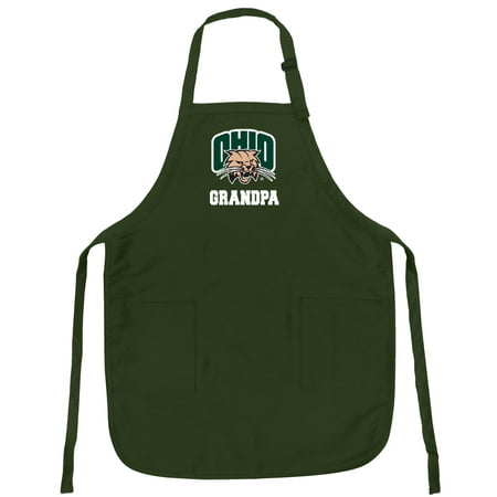 

Ohio University Grandpa Apron DELUXE Ohio Bobcats Grandpa APRONS Green