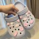 thumbnail image 1 of Sanrio-Charms de zapatos de Anime Kuromi Cinnamoroll, sandalias de Hello Kitty, ajuste de melodía, hebilla, decoración, conjunto de regalos para niños, 1 of 4