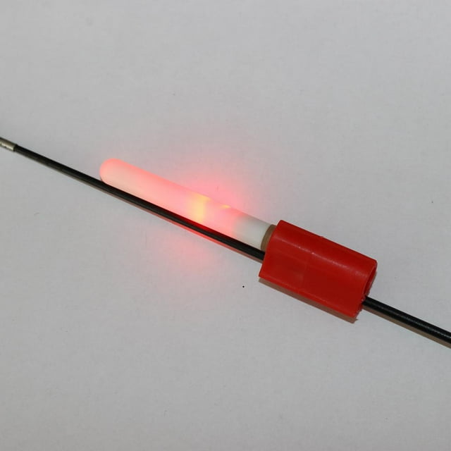 Caña de pescar Cola Glow Lights Sticks Equipo de pesca nocturna color rojo