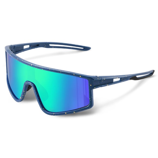 Gafas Deportivas Kegrimi para Béisbol y Ciclismo para Hombre: Gafas Polarizadas para Mujer y Jóvenes con Protección UV para Correr (Azulverde, 150 mm)