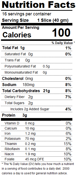S. Rosen's Multi-Grain Bread Loaf, Fresh 24 oz.