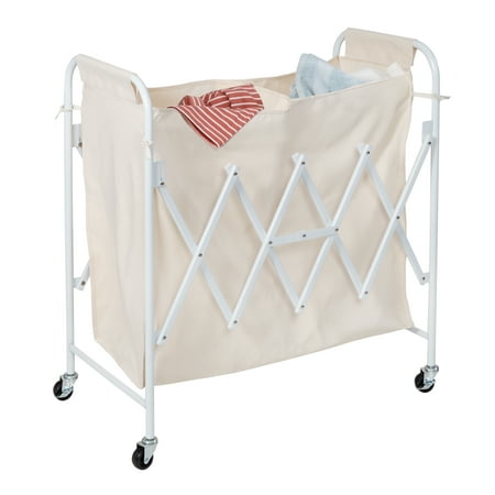 Honey-Can-Do - Collapsible Accordion Double Sorter - White