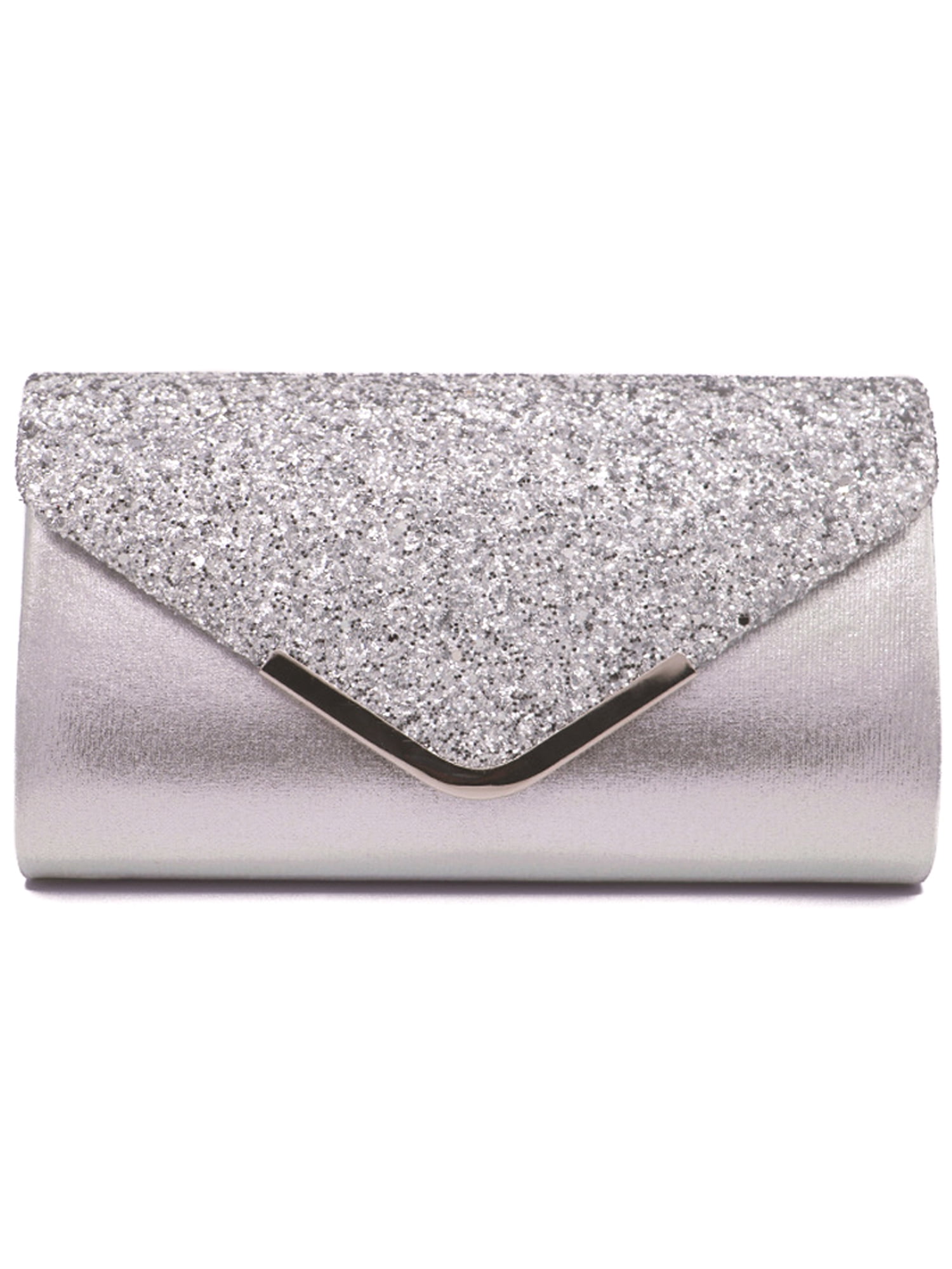 Wodstyle Women's Glitter Sequin Prom Handbag Clutch Evening Wedding