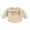 Beige, variant on Bagilaanoe Newborn Baby Girl Oversized Romper Sweatshirt Long Sleeve Bodysuits Letter Print Pullover 3M 6M 12M 18M Infant Casual Tee Tops