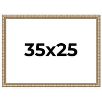 35x25 Frame Silver Real Wood Picture Frame Width 1.5 inches | Interior Frame Depth 0.5 inches |