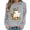 G-Gray, variant on qelini Pullover Sweatshirts for Women Plus Size Pumpkin Print Shirts Pullover Long Sleeve Crew Neck Fall Winter Tops