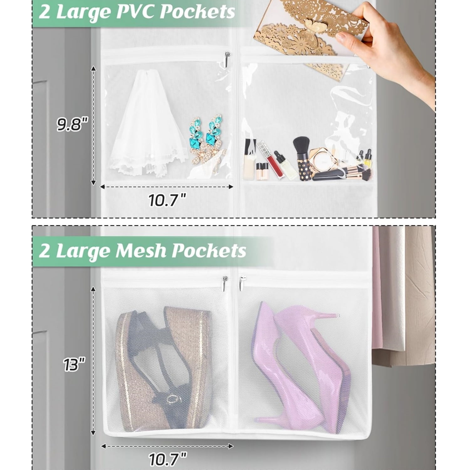 Wedding Dress Garment Bag,70 in Bridal Gown Dress Storage Bag with Tote Bag,4 Pockets Travel Garment Storage Bag for Prom,Evening Gowns,Hanging Clothes Storage Bag for Puffy Bridal Gowns Cover,White