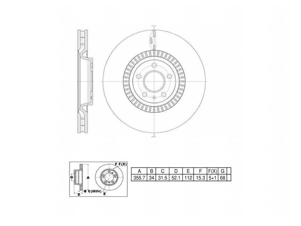 UltraHC Coated High Carbon Brake Rotor, Front UR004430, Audi A7 Quattro 2018-2012