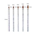thumbnail image 5 of SHAR 5 Pieces Nail Brushes Set, Manicure Tools Nail Art Brushes Nail Art Brushes Acrylic Nail Brush Kit for Nail Art Design Painting Drawing Pen Set Nail Tool, 5 of 5