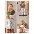 thumbnail image 3 of Ekouaer Nursing Dress Patchwork Knee Length Dress, 3 of 6