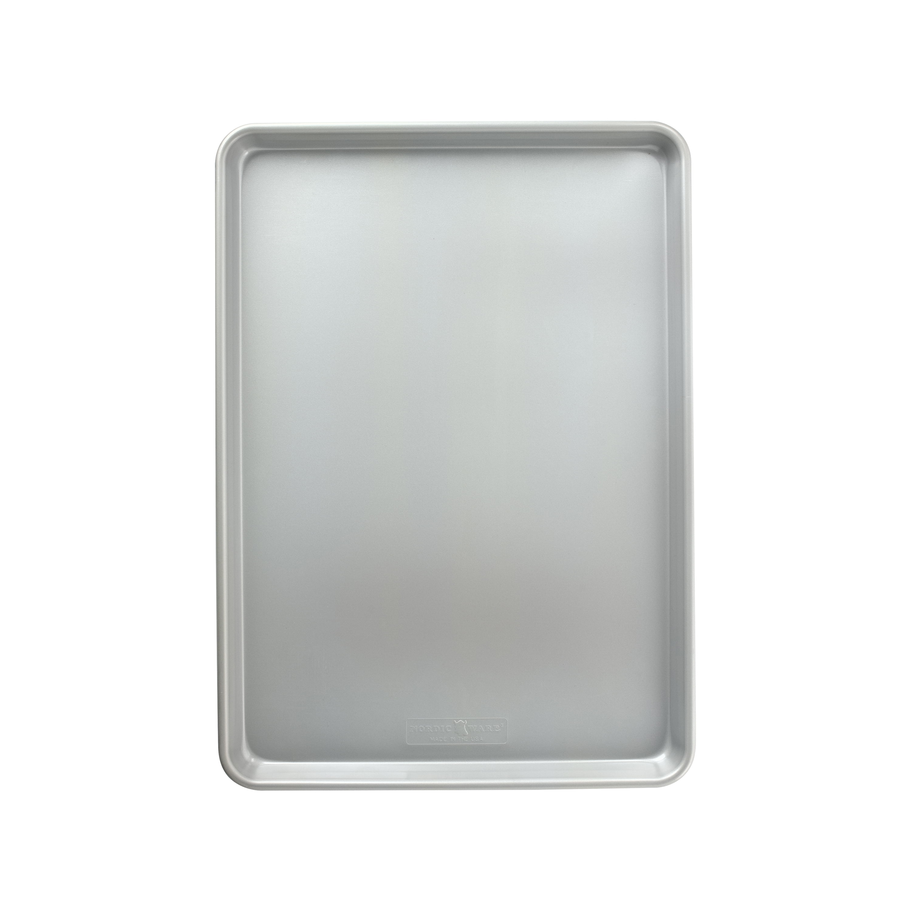 2 pack Nordic Ware Nonstick Aluminum Brilliant Bakeware Big Sheet Pans, Silver and Blue