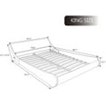 thumbnail image 5 of Sha Cerlin King Platform Bed, Leather Bed Frame with Adjustable Headboard, Brown, Adult, 5 of 6