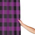 thumbnail image 3 of Shower Curtain, Purple black plaid A Waterproof Shower Curtain for Bathroom, Washable Bathroom Shower Curtain Set with Hooks Long Shower Curtain 72x72in Home Decor, 3 of 7