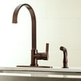 thumbnail image 3 of Gourmetier LS8715CTLSP Continental 8" Centerset Single-Handle Kitchen Faucet with Side Sprayer, Oil Rubbed Bronze, 3 of 5
