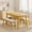 B Set-Natural wood color, variant on BAYUELSWU Solid Wood 4 Piece Dining Table Set, Kitchen Dining Table Set, Rectangle Dining Table Set-1 Table & 4 Chair with Cushion, Space Saving for Dining Room, Apartment (Natural Wood Color)