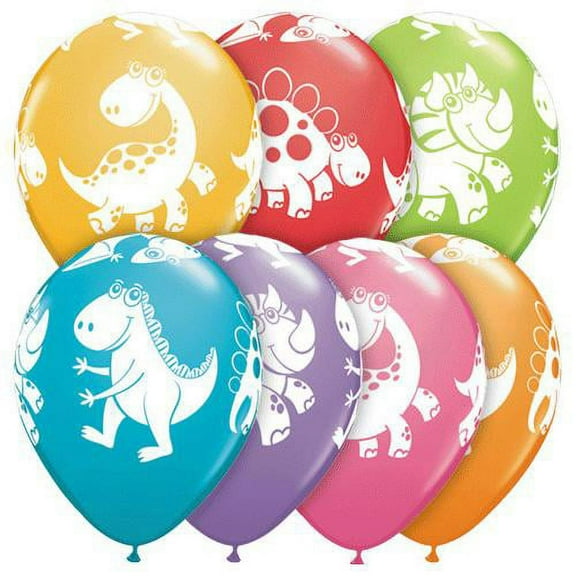 LOONBALLOON Dinosaurs Balloons, 11″ CUTE & CUDDLY DINOSAURS
