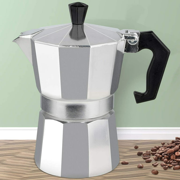 Moka Pot Espresso Maker 3 Cup Capacity Model 2 Colors - ShopiPersia