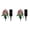 Mix Pink, variant on Artificial Cemetery Flowers Set of 2 with Vase, Outdoor Grave Decorations Roses Bouquet, Non Bleed Colors Memorial Flowers for Gravesite, Complete Arrangement for Headstone and Cemetery