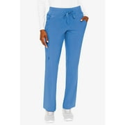 MED COUTURE Women Yoga 1 Cargo Pocket Pant, Color: Ceil, Size: L (8747P-CEIL-L)